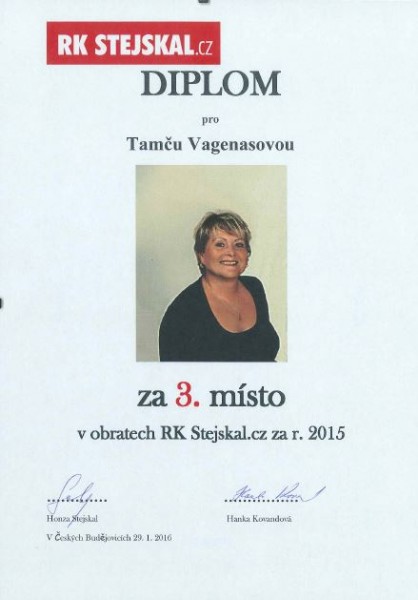 Tamara Vagenasová - ocenění